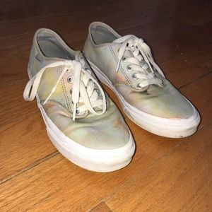 Tie-dye rainbow vans